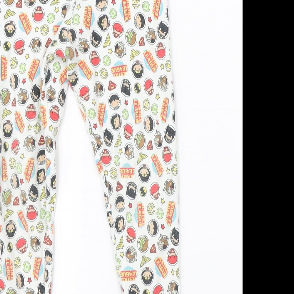 Justice Leage Boys White    Pyjama Pants Size 18-24 Months  - dc justice league