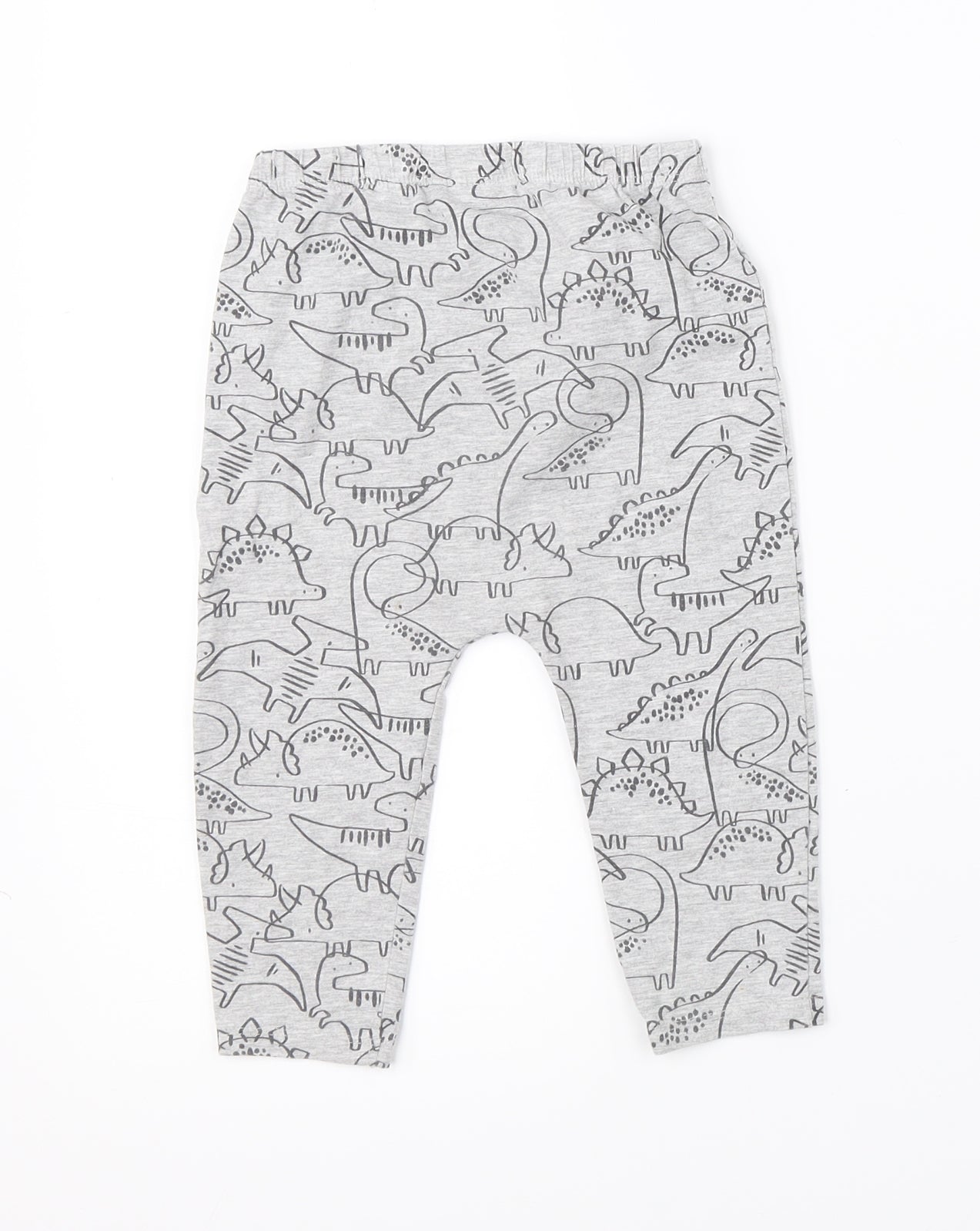 TU Boys Grey    Pyjama Pants Size 12-18 Months  - dinosaurs
