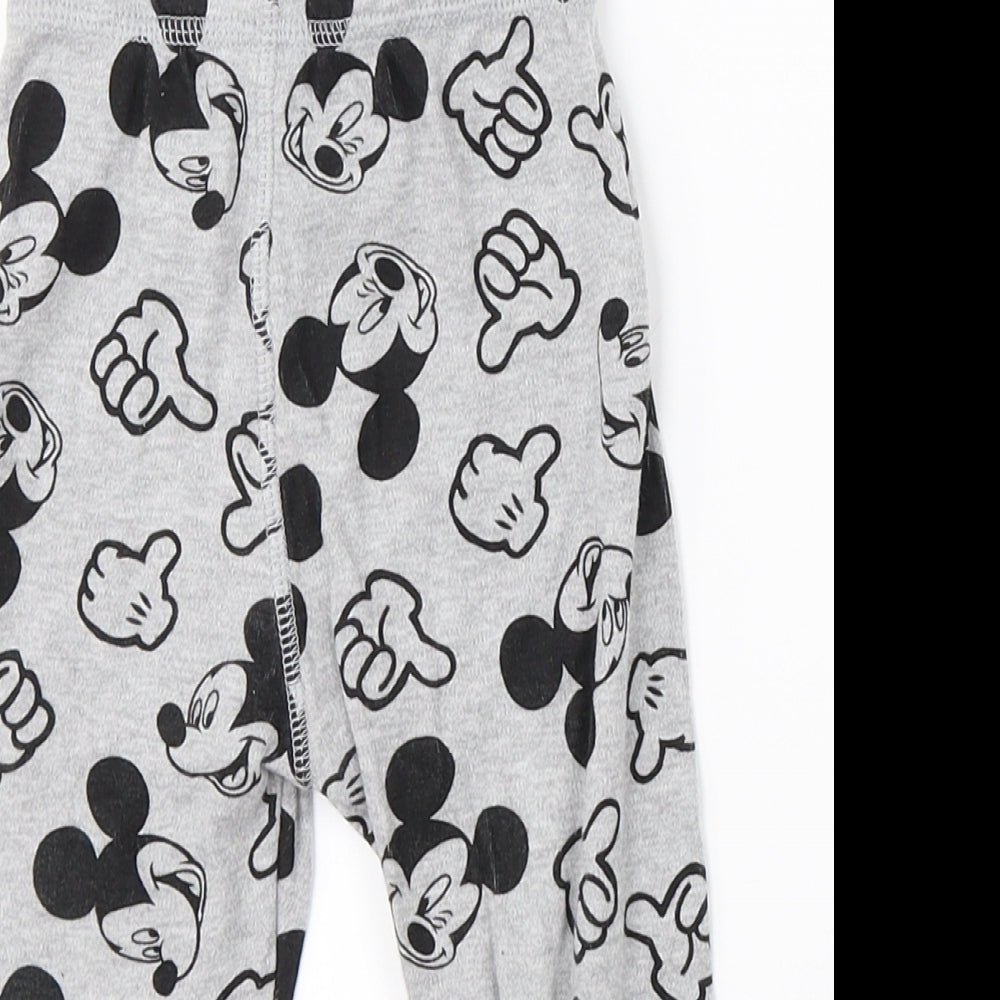 George Boys Grey    Pyjama Pants Size 12-18 Months  - disney mickey mouse