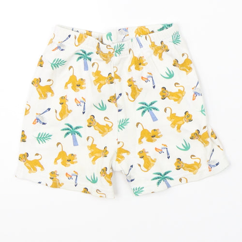 George Baby White    Sleep Shorts Size 6-9 Months  - disney lion king