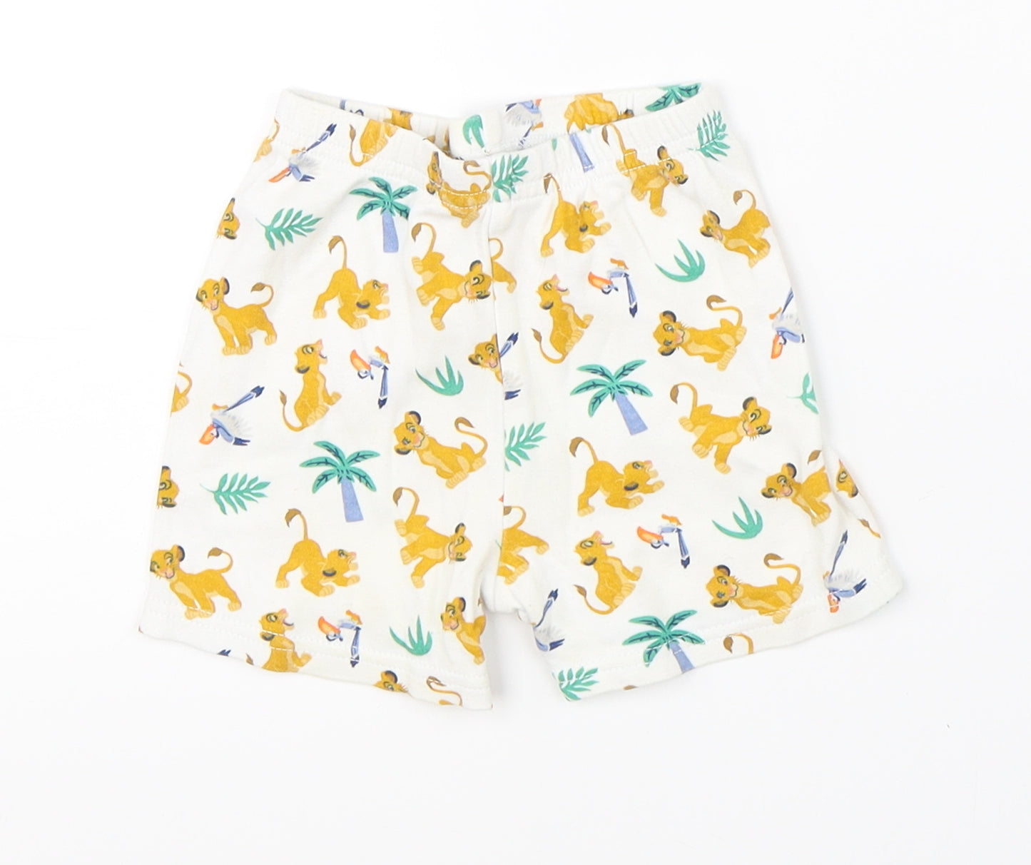 George Baby White    Sleep Shorts Size 6-9 Months  - disney lion king