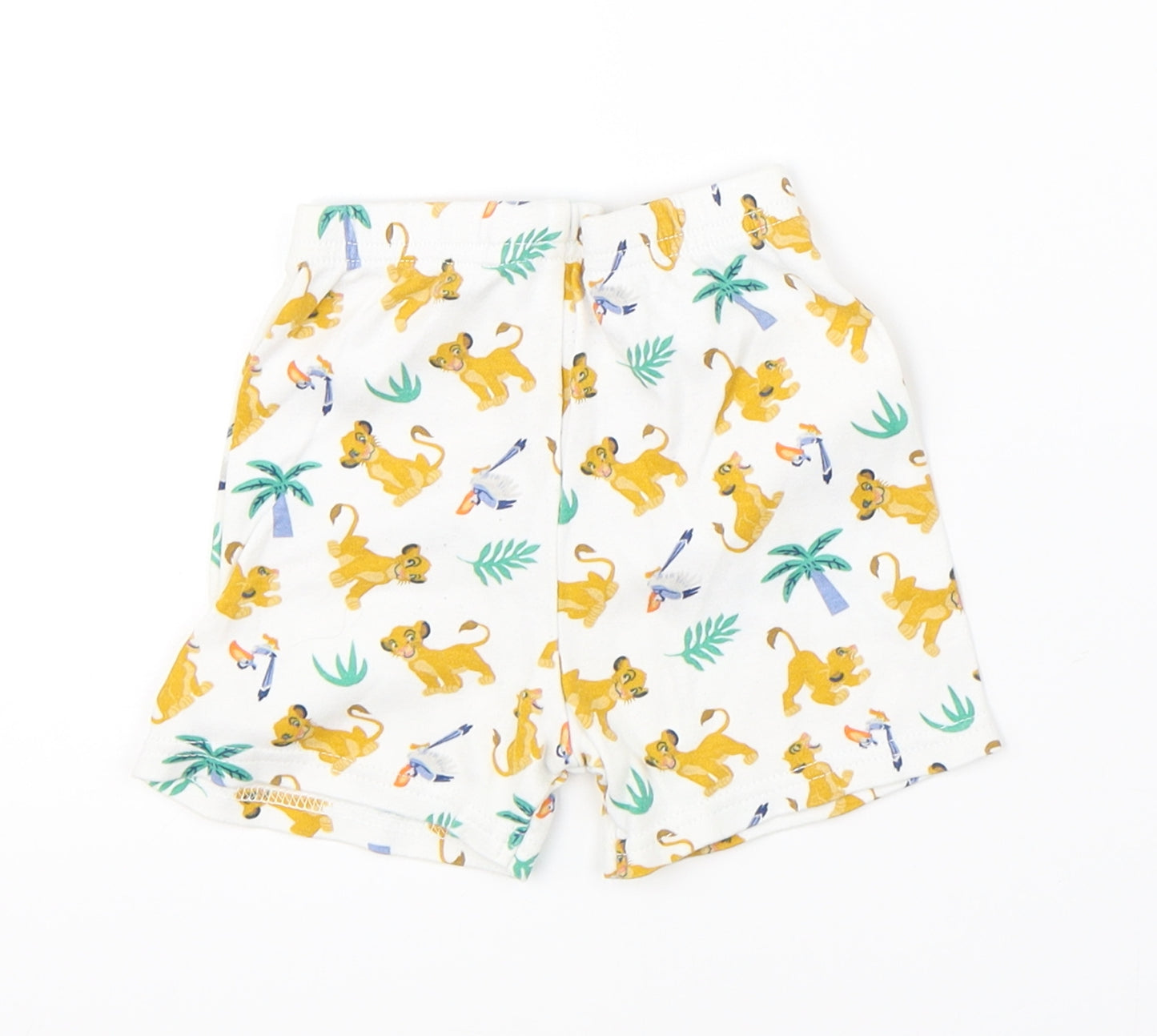 George Baby White    Sleep Shorts Size 6-9 Months  - disney lion king