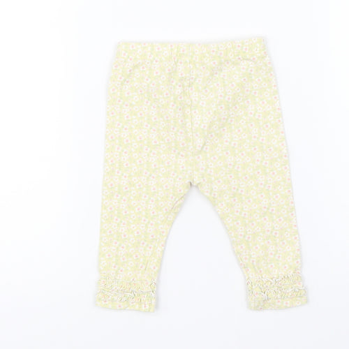 Mini Club Baby Yellow Floral   Pyjama Pants Size 3-6 Months