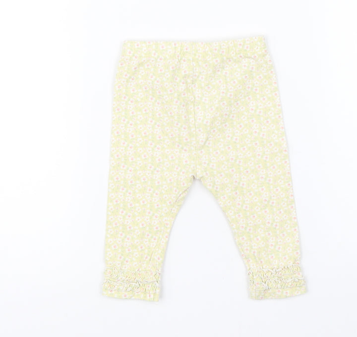 Mini Club Baby Yellow Floral Pyjama Pants Size 3-6 Months