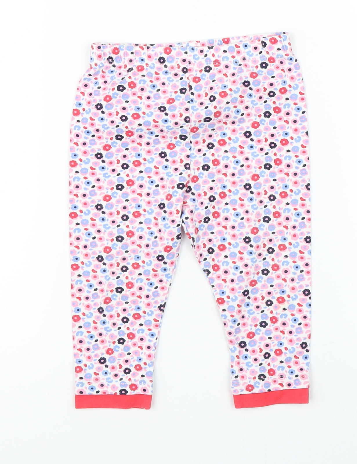 George Girls Pink Floral   Pyjama Pants Size 6-9 Months
