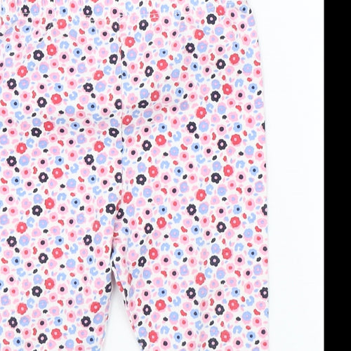 George Girls Pink Floral   Pyjama Pants Size 6-9 Months