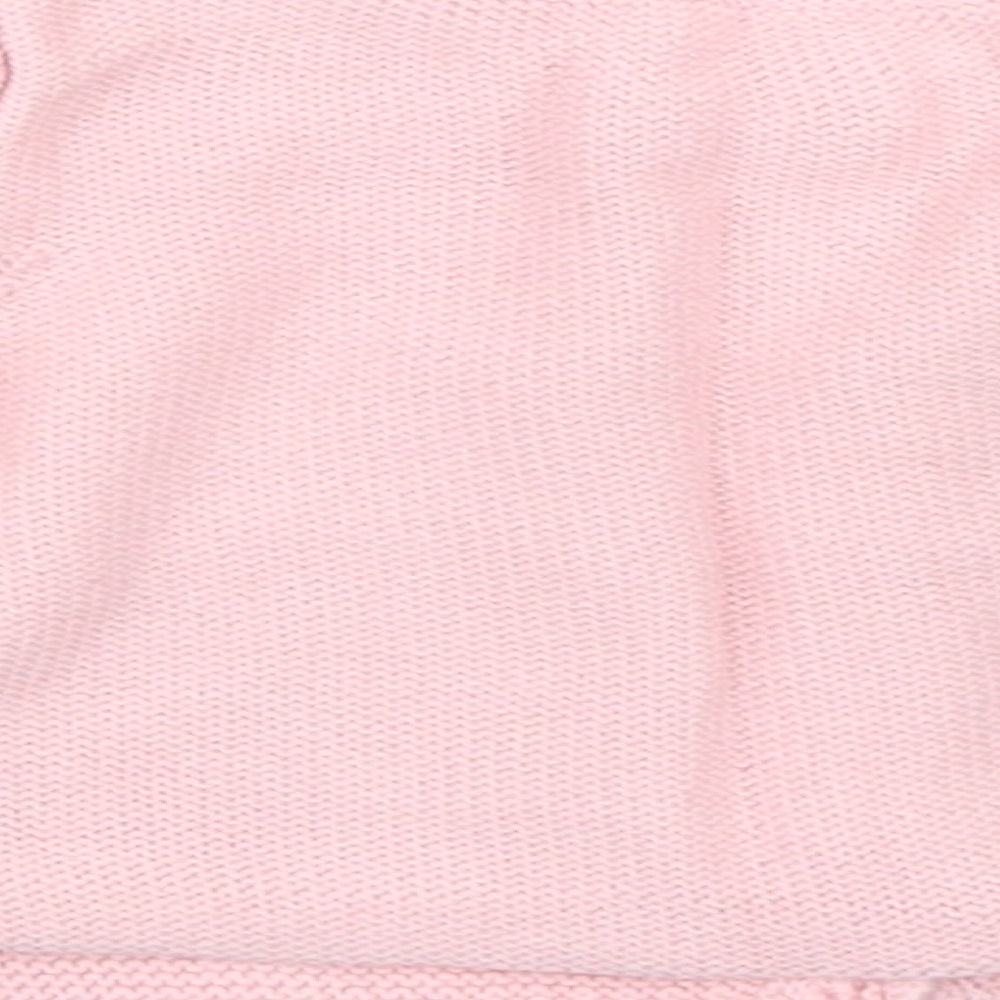 Nutmeg Girls Pink  Knit Pullover Jumper Size 3-6 Months