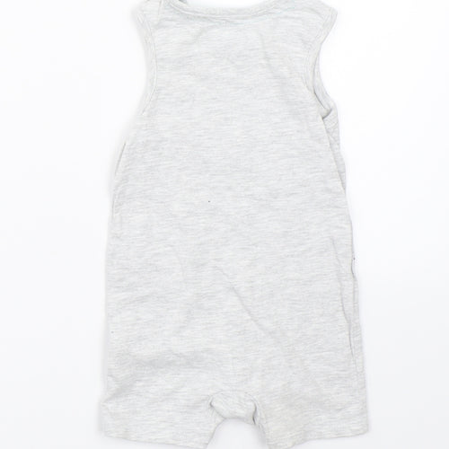 F&F Boys Grey   Dungaree One-Piece Size 3-6 Months