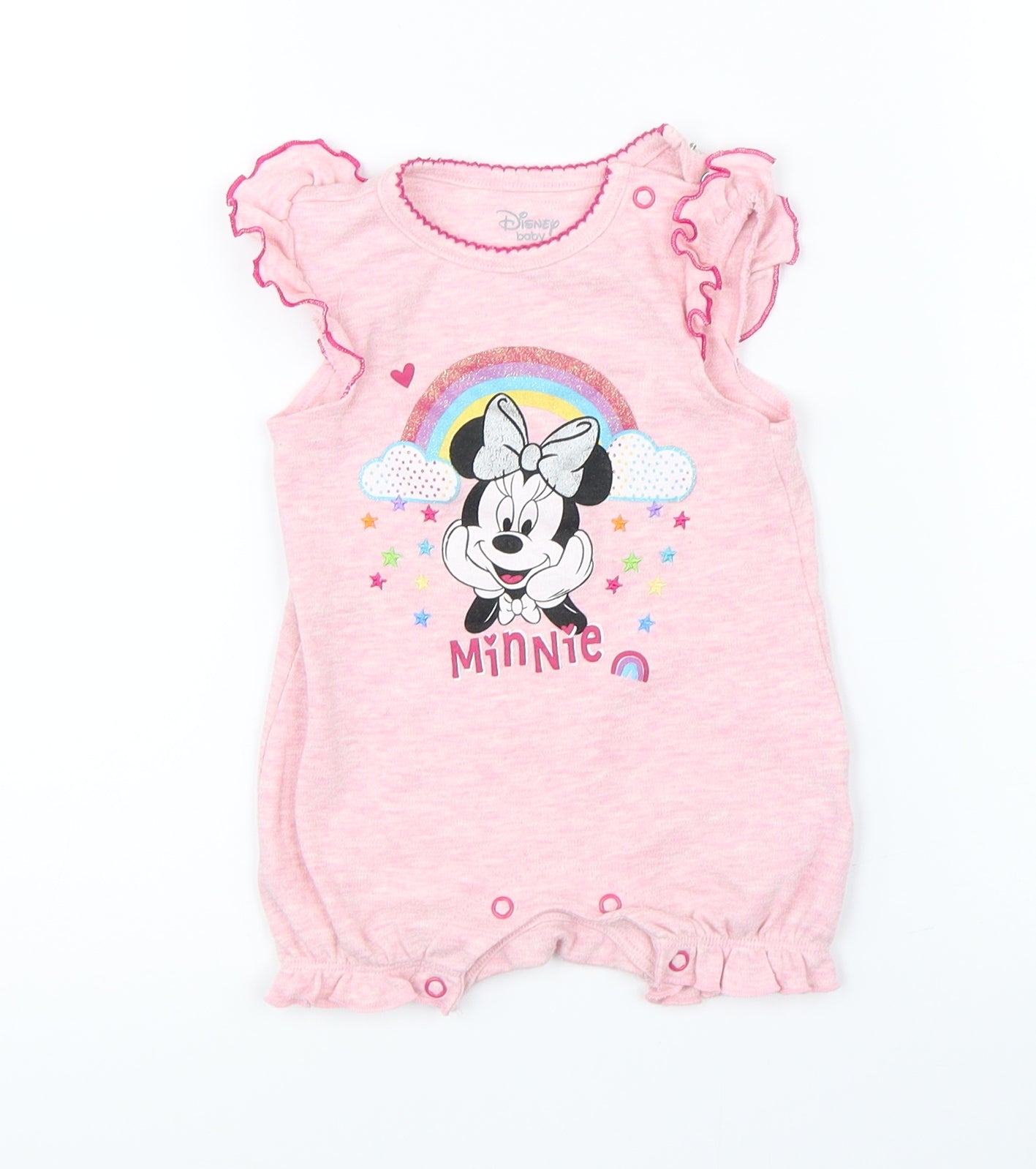 Primark Girls Pink   Romper One-Piece Size 3-6 Months  - disney minnie