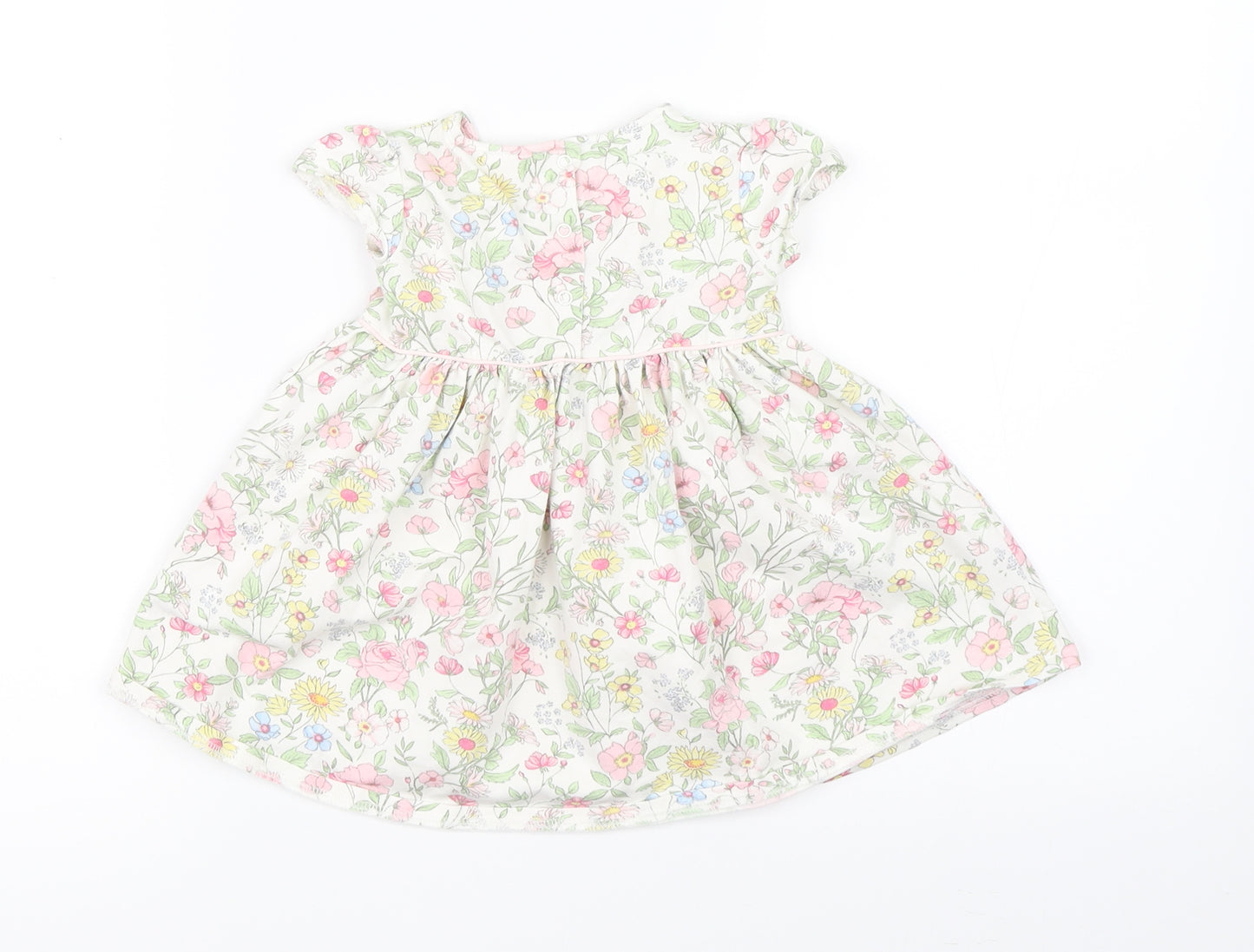 NEXT Girls White Floral  Shift  Size 6-9 Months