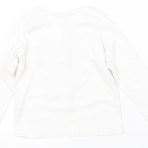 Studio Girls White   Basic T-Shirt Size 7-8 Years  - dance