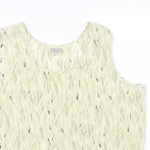 All Paradise Womens Green   Basic Blouse Size 16