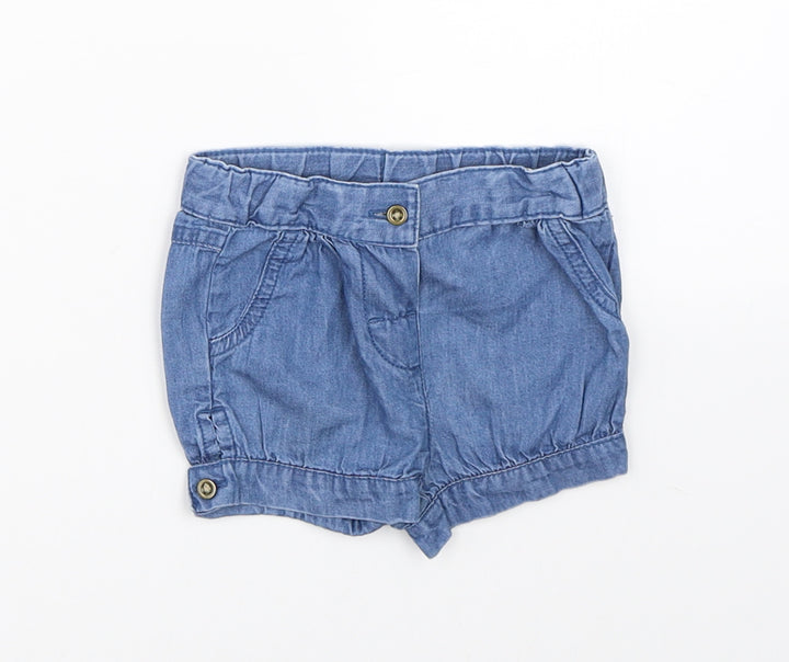 Primark Girls Blue   Cropped Jeans Size 3-6 Months