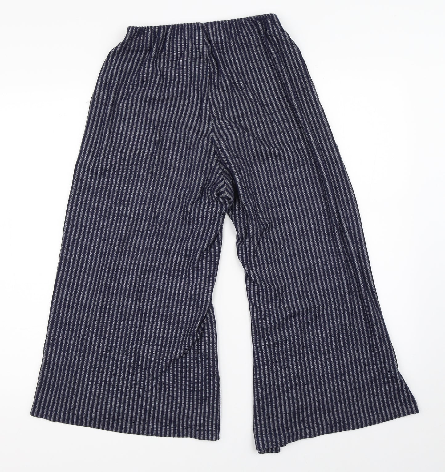 Zara Womens Blue Striped  Trousers  Size S L20 in