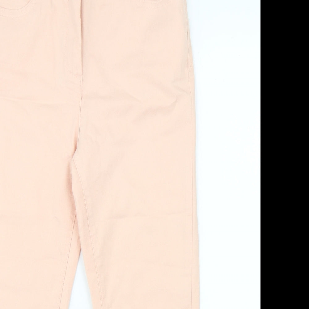 Marks & Spencer Womens Pink   Cropped Trousers Size 14 L20 in