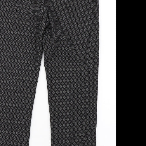 NEXT Womens Black Argyle/Diamond  Dress Pants Trousers Size 12 L23 in
