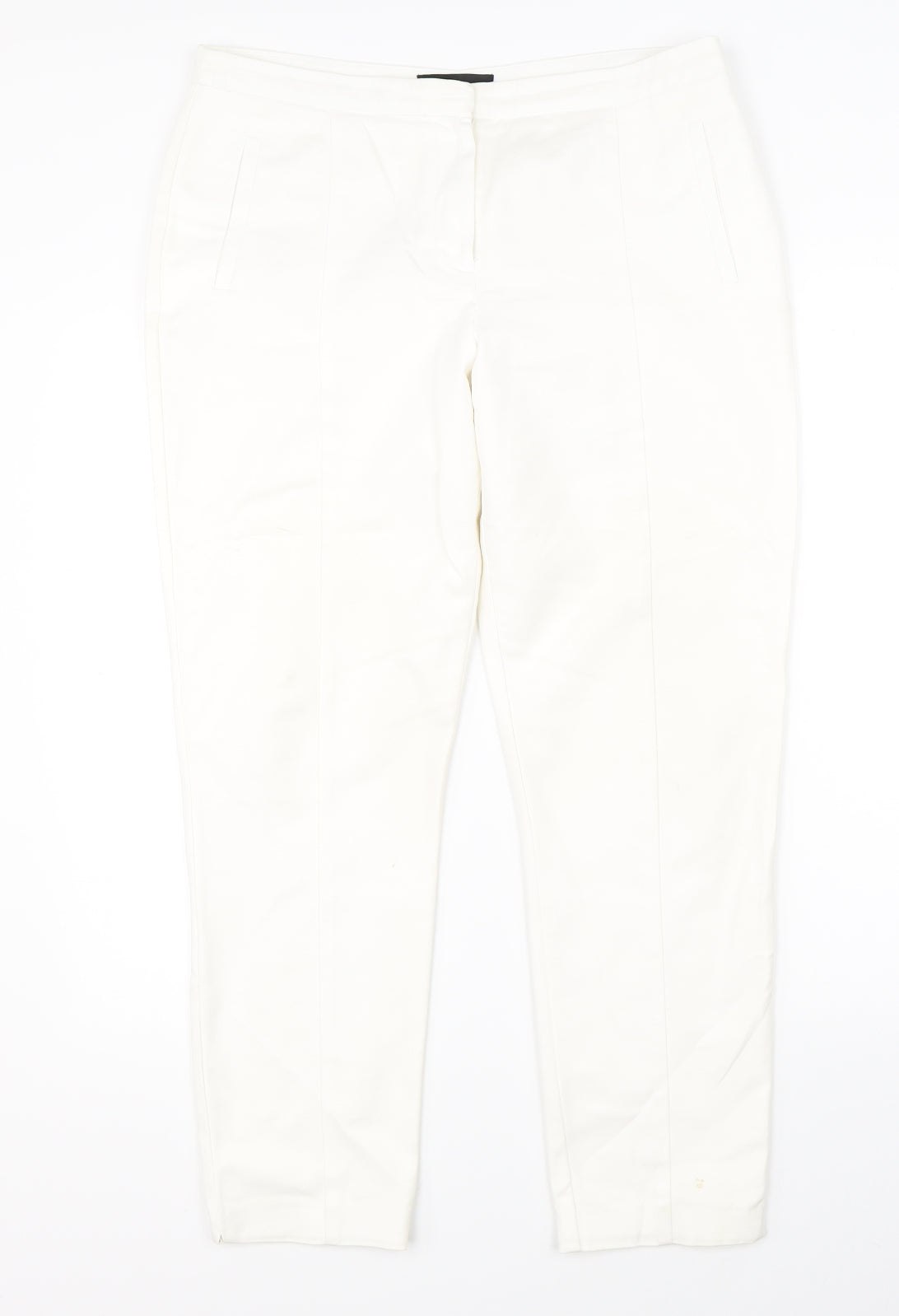 NEXT Womens White   Dress Pants Trousers Size 12 L25 in