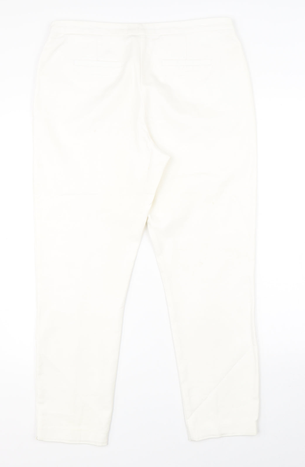 NEXT Womens White   Dress Pants Trousers Size 12 L25 in