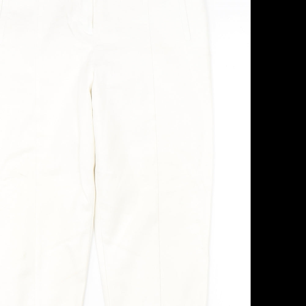NEXT Womens White   Dress Pants Trousers Size 12 L25 in