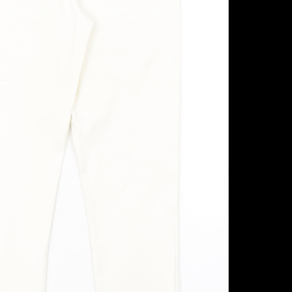 NEXT Womens White   Dress Pants Trousers Size 12 L25 in