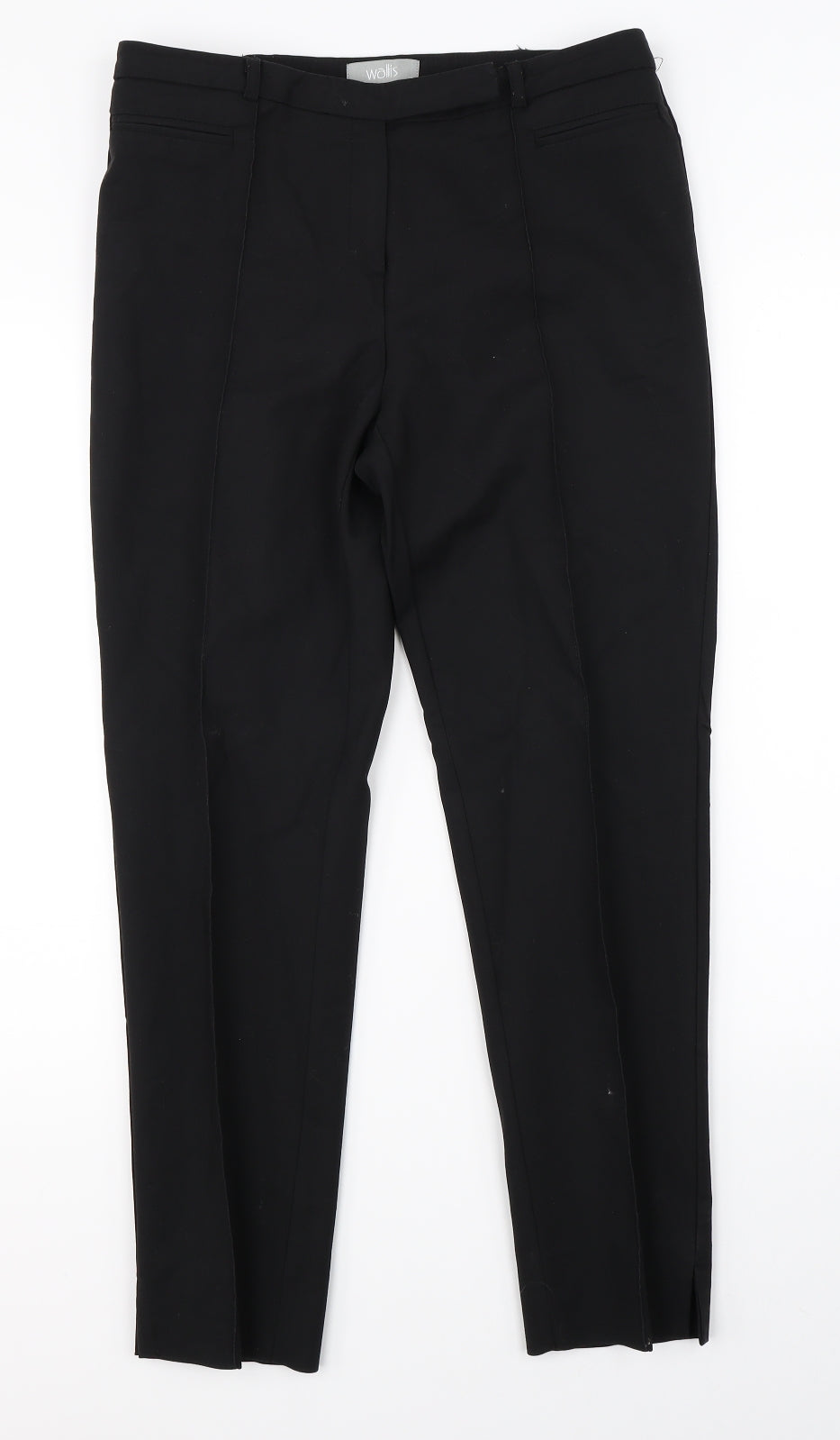 Wallis Womens Black   Dress Pants Trousers Size 12 L24 in