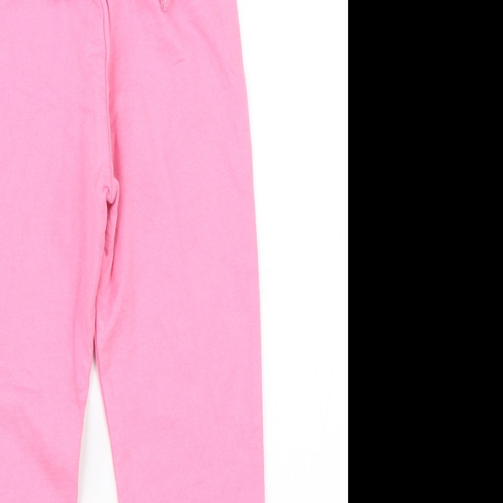 Jeff & Co Girls Pink   Sweatpants Trousers Size 6-7 Years