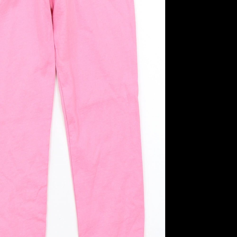 Jeff & Co Girls Pink   Sweatpants Trousers Size 6-7 Years