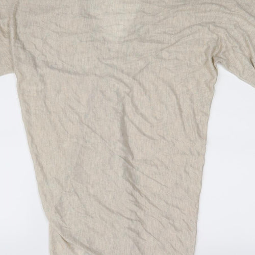 H&M Womens Beige   Wrap Blouse Size 10