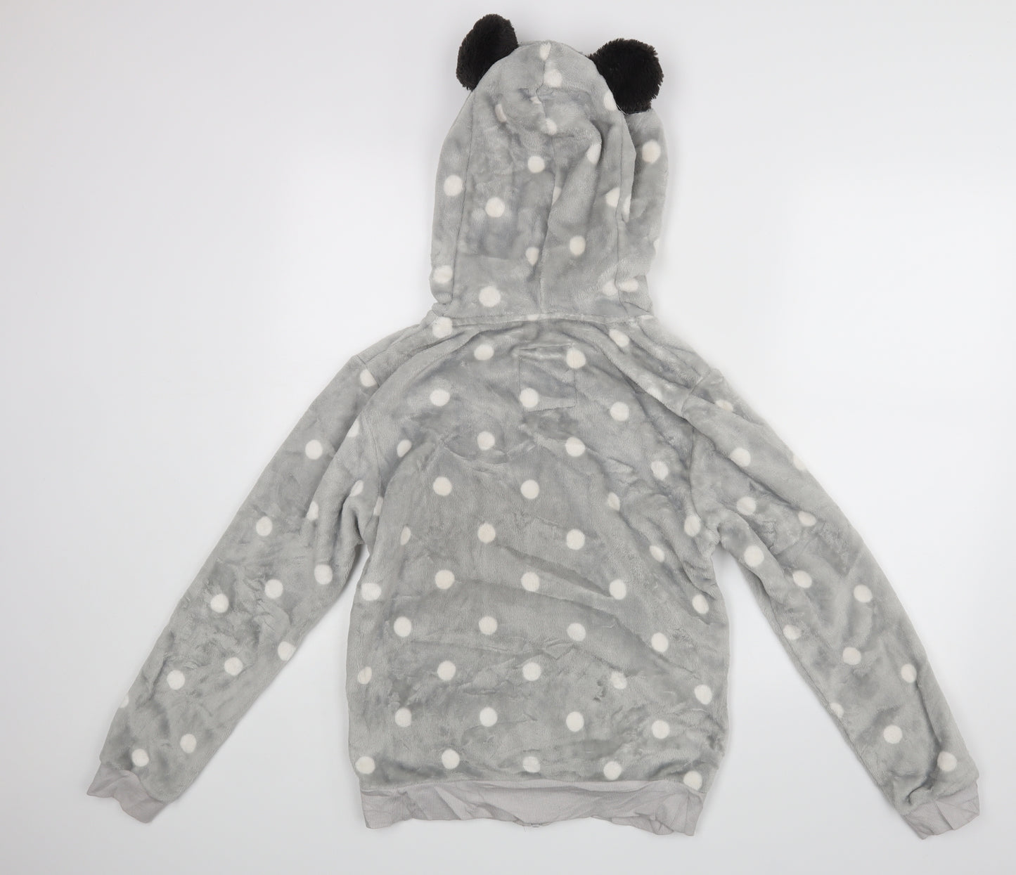 Rise and Shine Womens Grey Polka Dot Rayon Top Pyjama Top Size 8