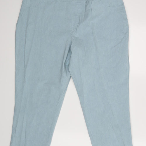 Marla Wynne Womens Green  Rayon Cropped Trousers Size 20 in L24 in