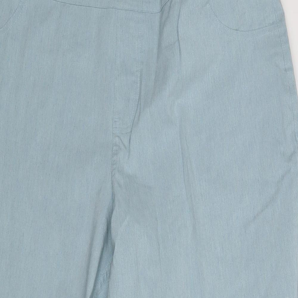 Marla Wynne Womens Green  Rayon Cropped Trousers Size 20 in L24 in