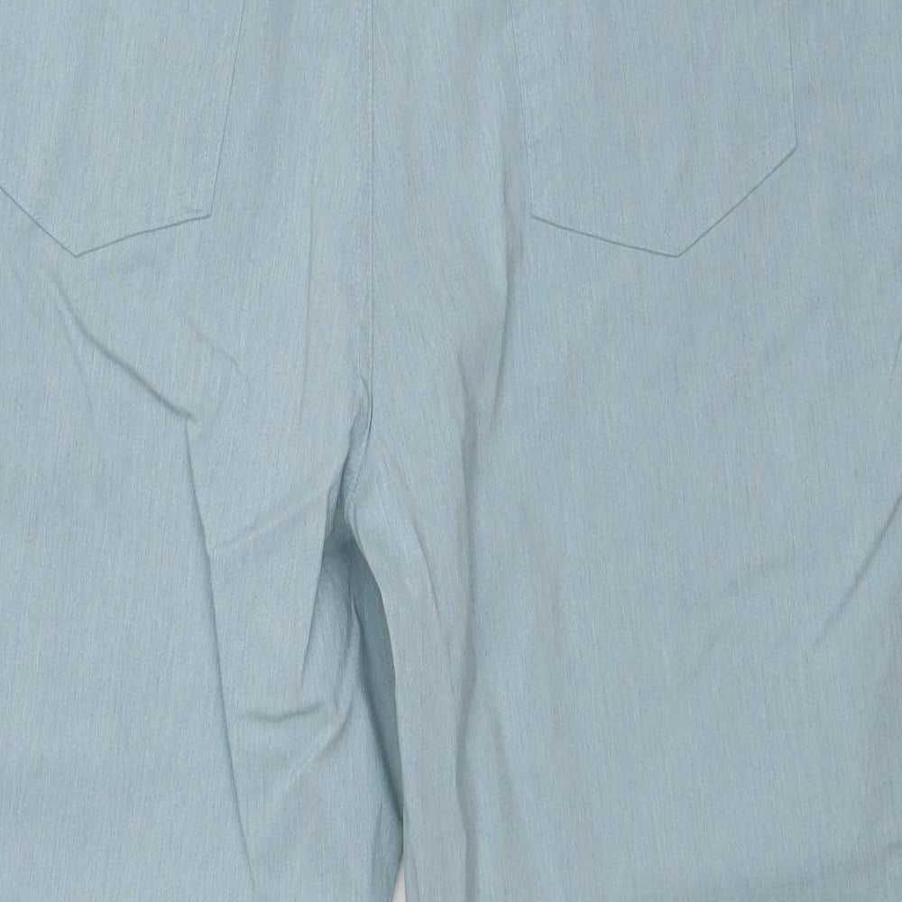 Marla Wynne Womens Green  Rayon Cropped Trousers Size 20 in L24 in