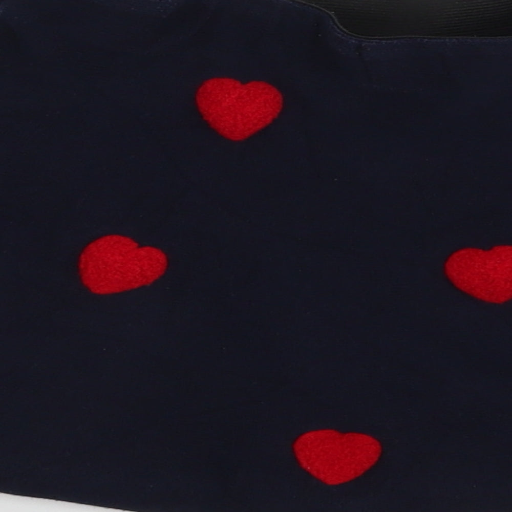 H&M Girls Blue Polka Dot  A-Line Skirt Size 5-6 Years - Hearts