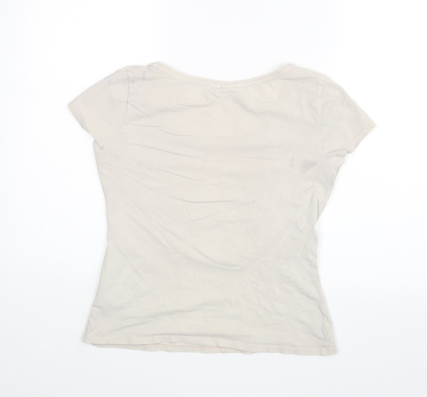H&M Womens Beige   Basic Blouse Size M