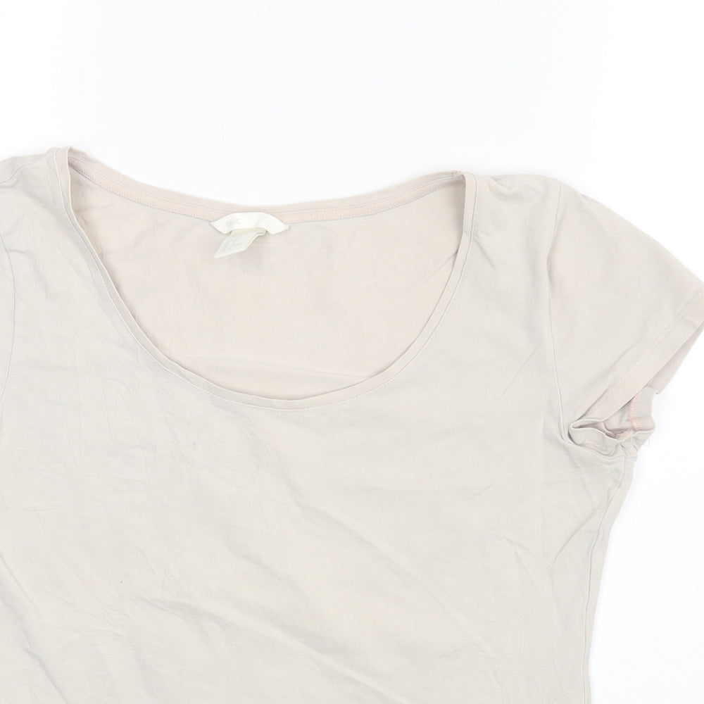 H&M Womens Beige   Basic Blouse Size M