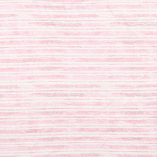 TU Womens Pink Striped  Basic Blouse Size 8
