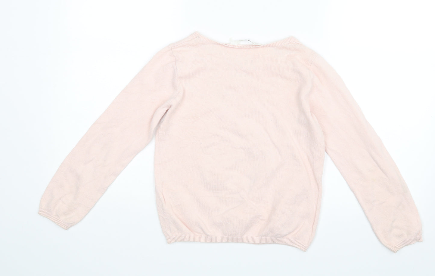 H&M Girls Pink   Pullover Jumper Size 9-10 Years