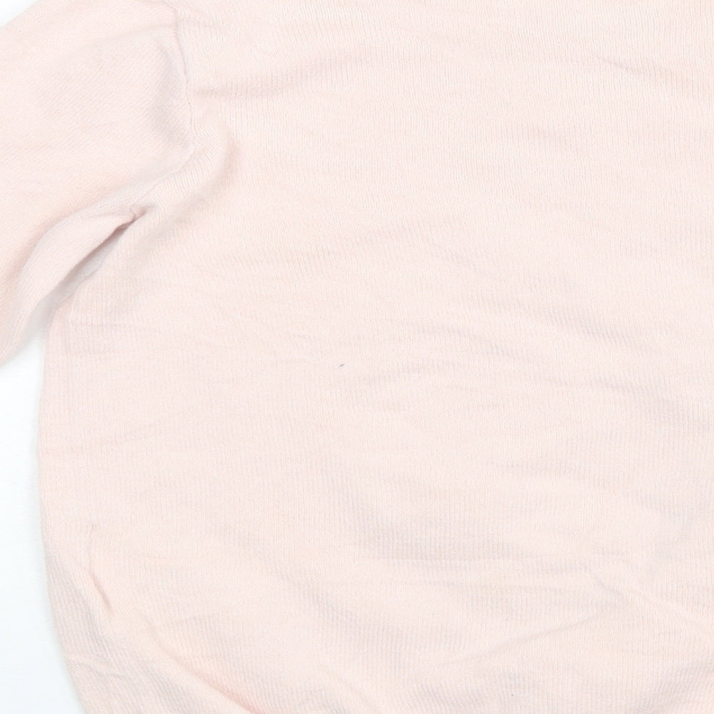 H&M Girls Pink   Pullover Jumper Size 9-10 Years