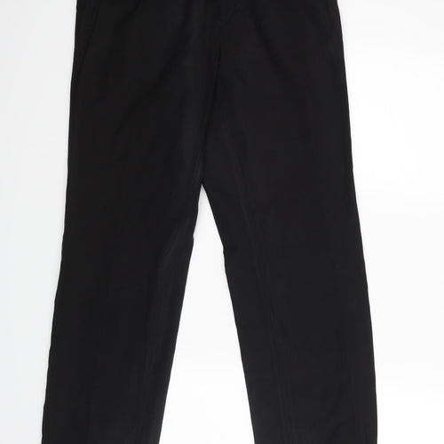 M&S Mens Black   Dress Pants Trousers Size 30 L31 in