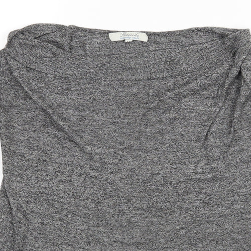 Peakocks Womens Grey   Basic Blouse Size 14