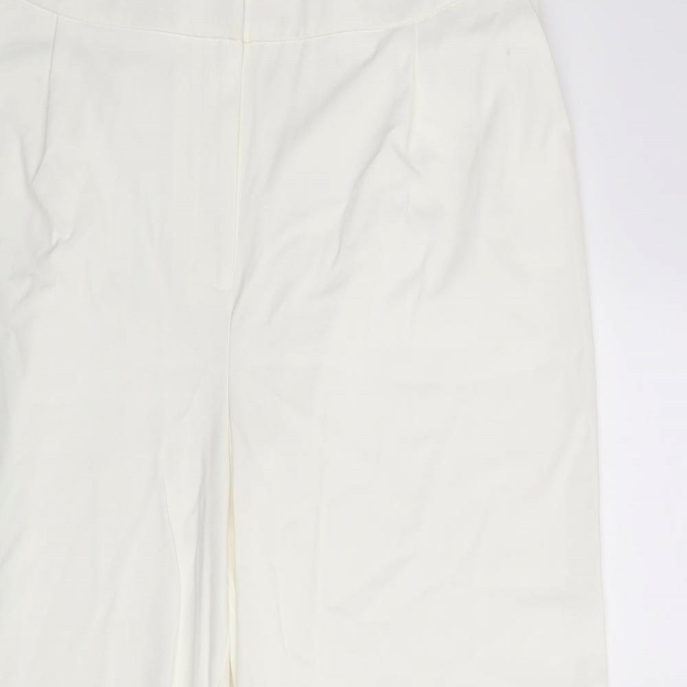 M & co Womens White   Dress Pants Trousers Size 18 L25 in