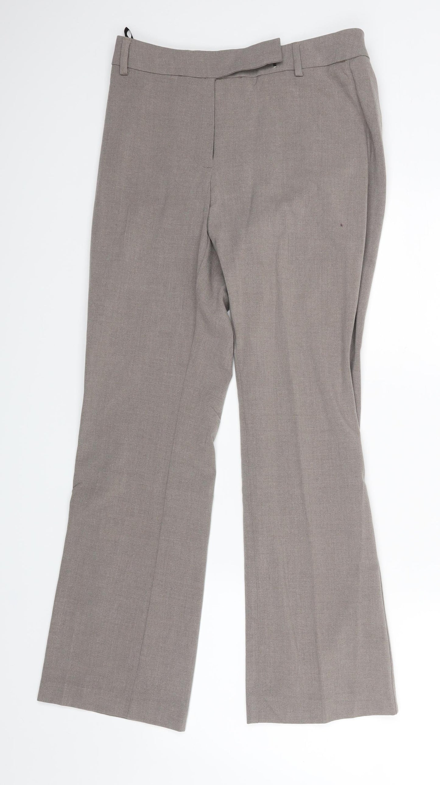 m&s Womens Grey   Trousers  Size 8 L28 in