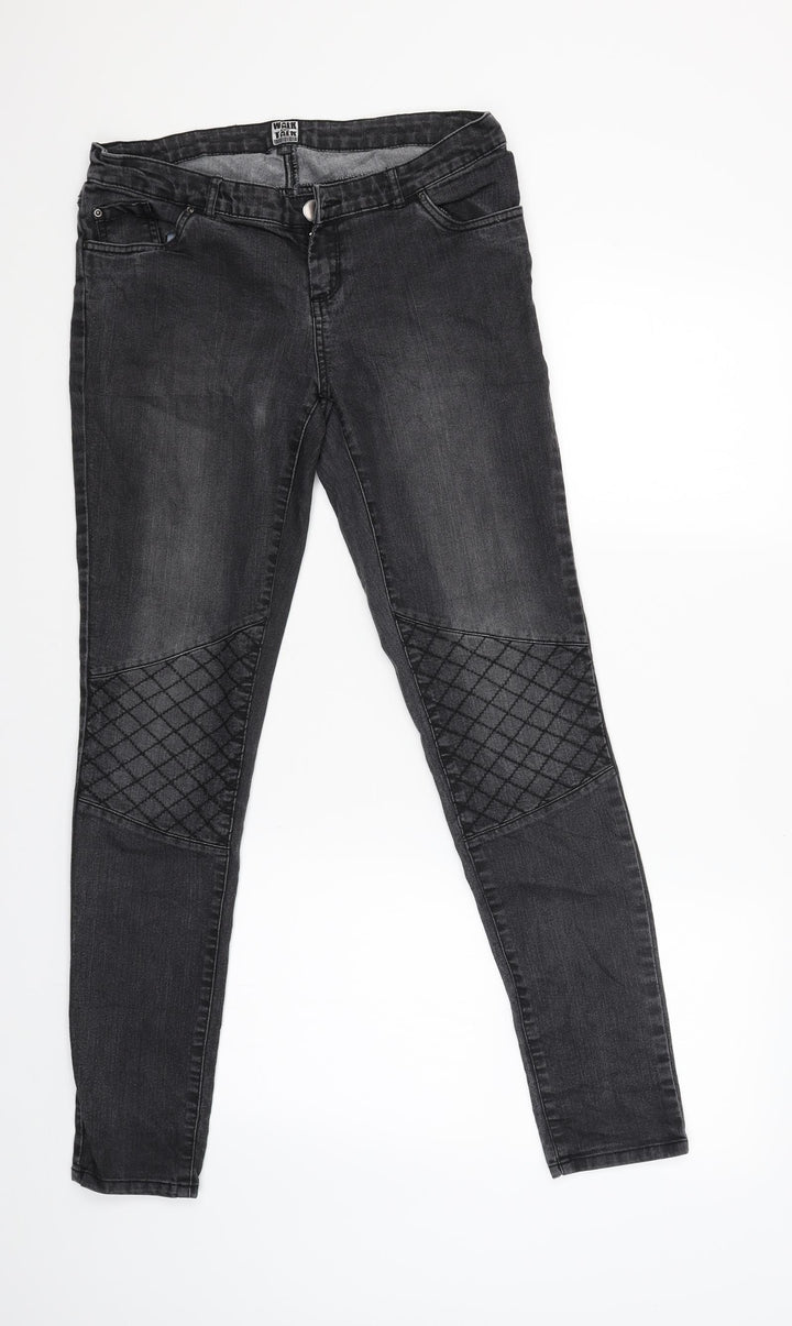 Walk and Talk Womens Black   Straight Jeans Size 38 L29 in