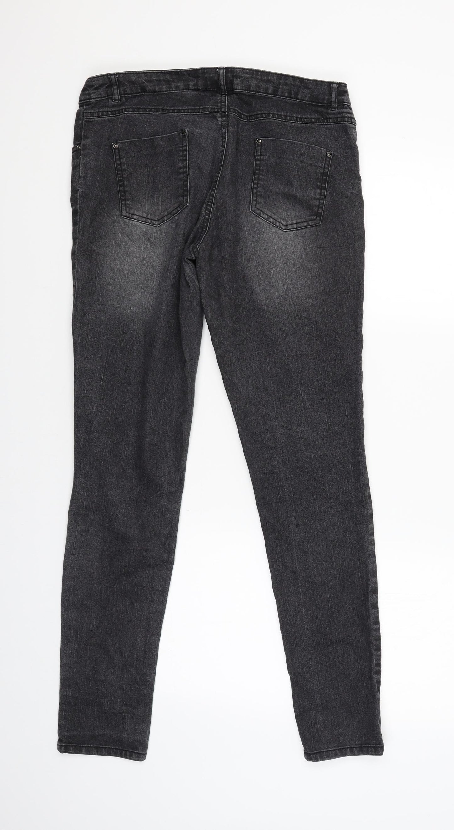 Walk and Talk Womens Black   Straight Jeans Size 38 L29 in
