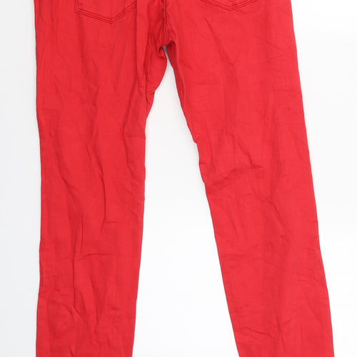 FB Sister Womens Red   Skinny Jeans Size M L29 in
