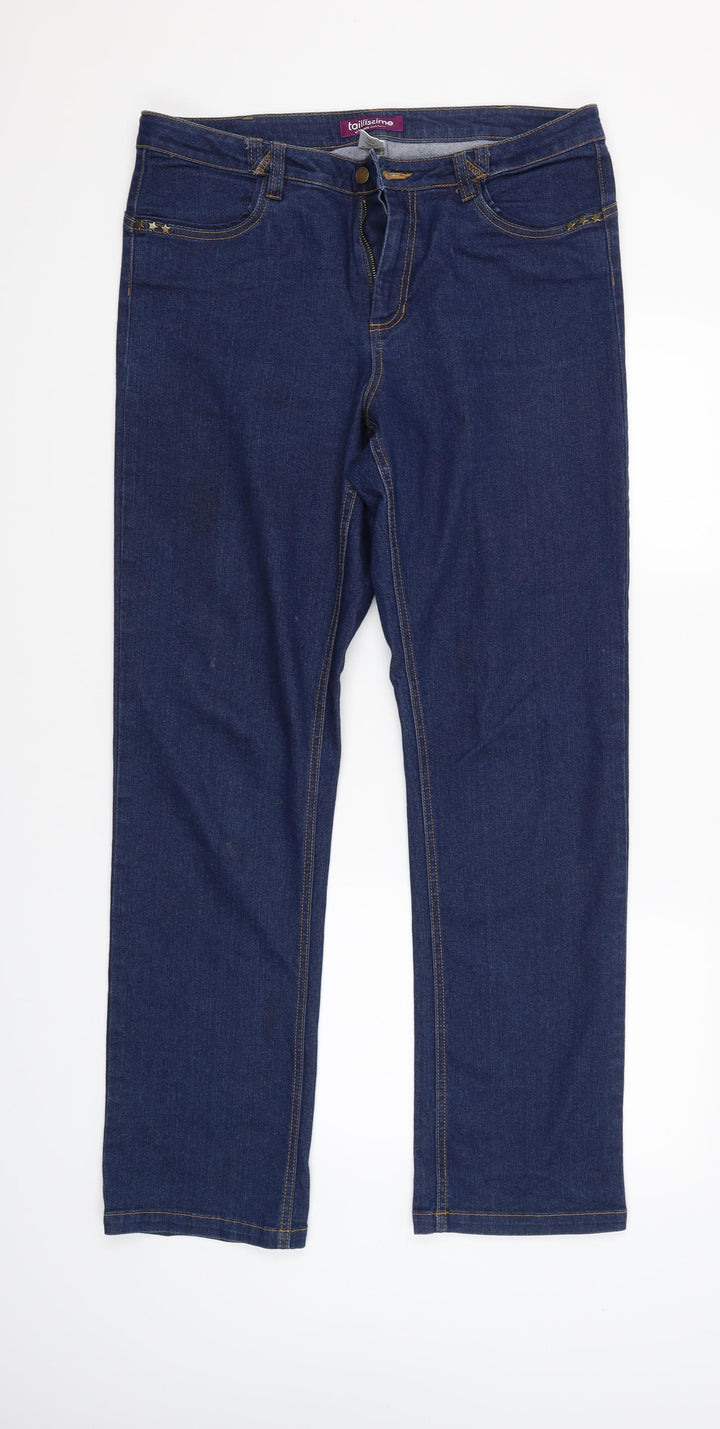 Taillissime Womens Blue   Straight Jeans Size 12 L31 in