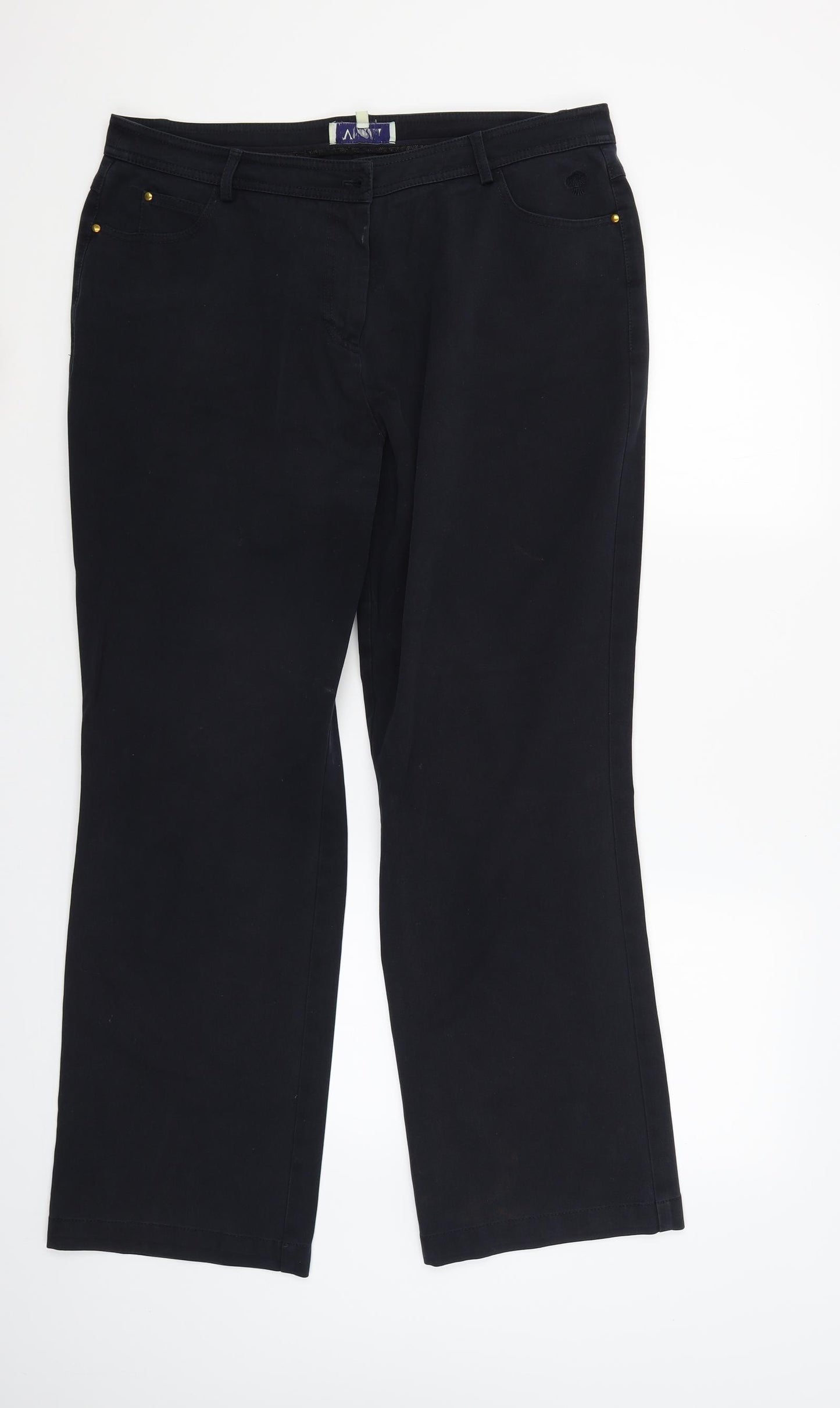 Viyella Womens Blue   Capri Trousers Size 16 L30 in