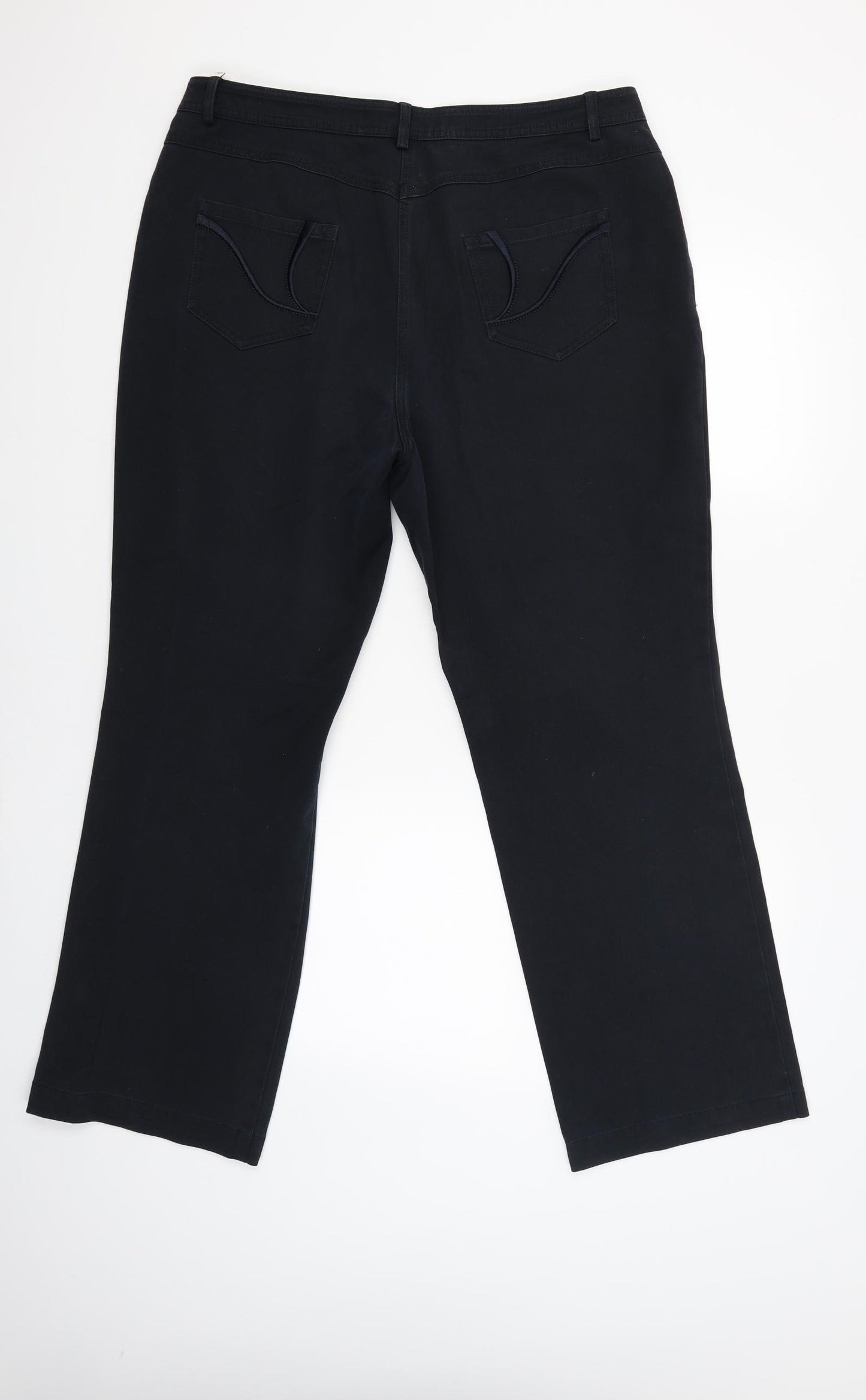 Viyella Womens Blue   Capri Trousers Size 16 L30 in