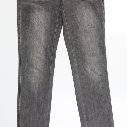 Bianca Womens Grey   Straight Jeans Size 36 L31 in
