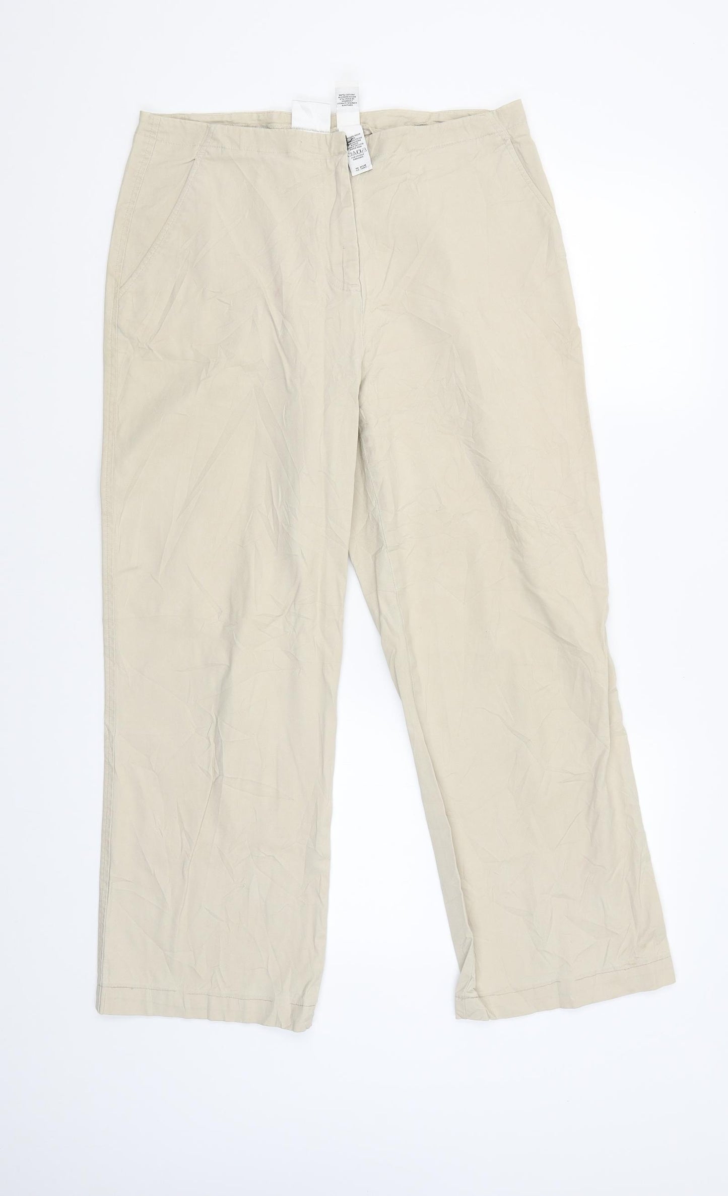 Villager Sport Womens Beige   Trousers  Size 8 L25 in
